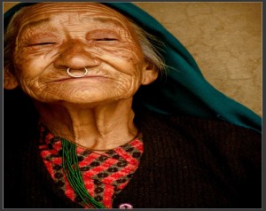 Beautiful lady.   beautiful old lady from darapsikkim village 300x238